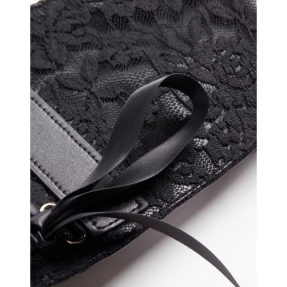 🆕 Black Lace Ribbon Corset Waist Stretch Belt 3 3X 22 24 NWT Torrid New! - Picture 4 of 6